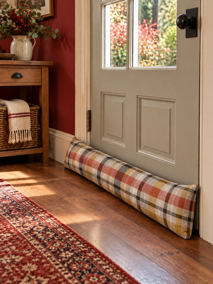 Tartan Pattern Draught Excluder (33" x 8")