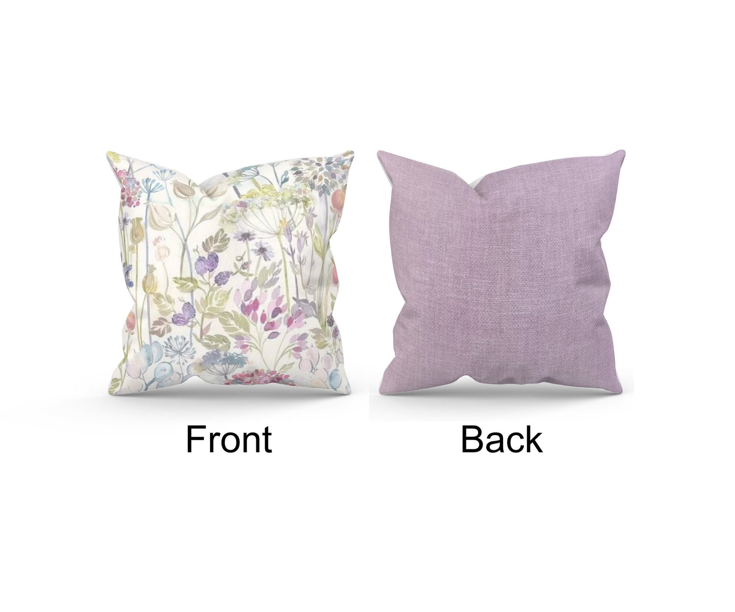Voyage Maison Hedgerow Lotus Cream Cushions with Fillers, Colourful Home Decor, Floral Pattern, Various Sizes 28cm , 36cm, 43cm , 60cm