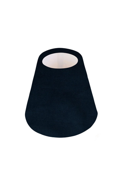 Handmade Navy Velvet Linen CANDLE SHADE || Small lamp shade, Colourful Home Decor Gift, Small Light Shade, UK