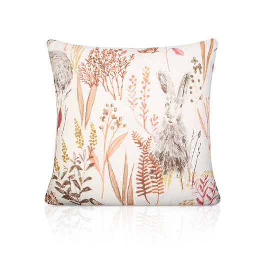 Fryetts Meadow Hare Spice Cushions with Fillers Various Sizes  43cm , 40cm