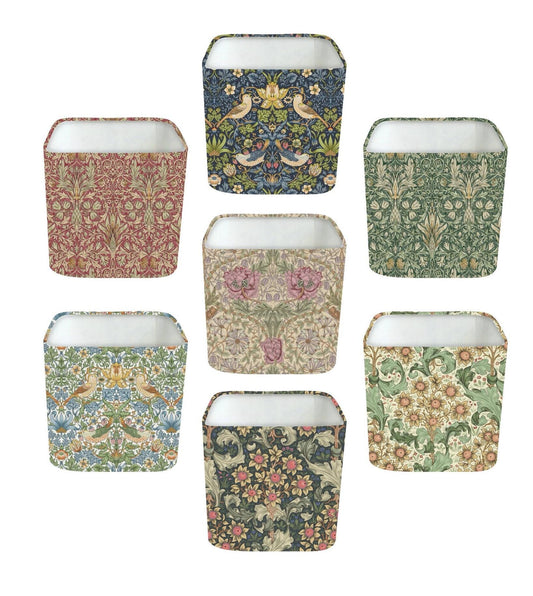 Handmade William Morris Rounded Square Lampshade, Table/Ceiling