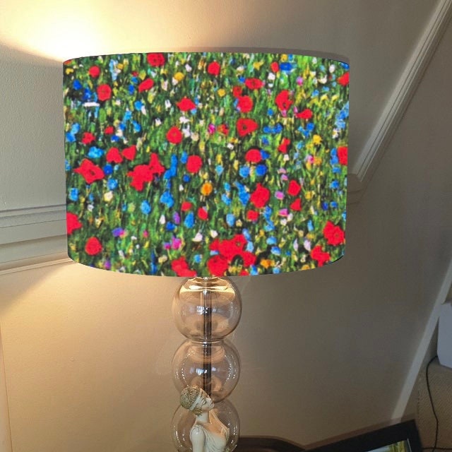 Klimt's Field of Poppies Lampshade
