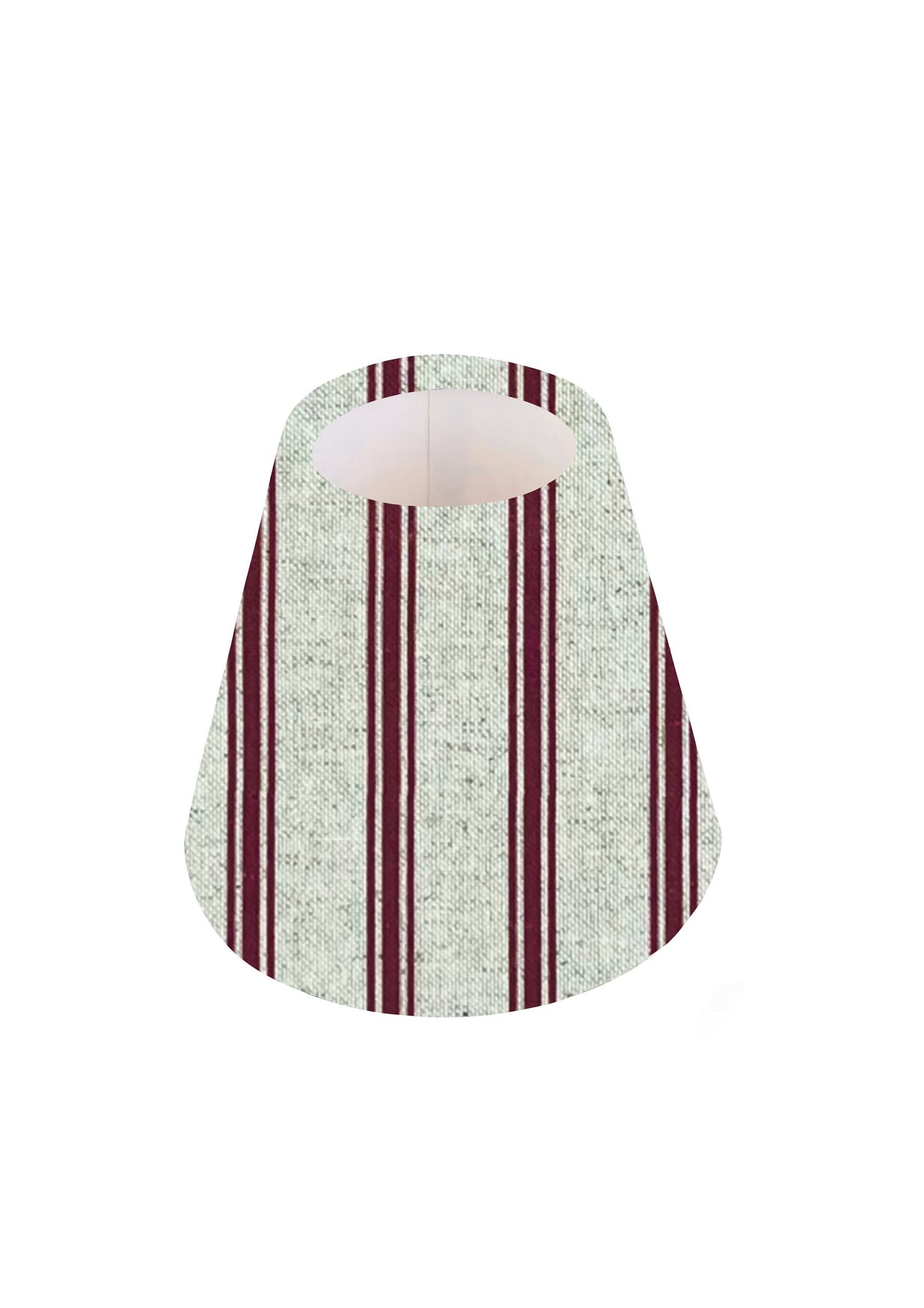 Handmade Kashmira Ruby Red CANDLE SHADE || Small lamp shade, Colourful Home Decor Gift, Small Light Shade, Made in Uk, Wine Red, Striped