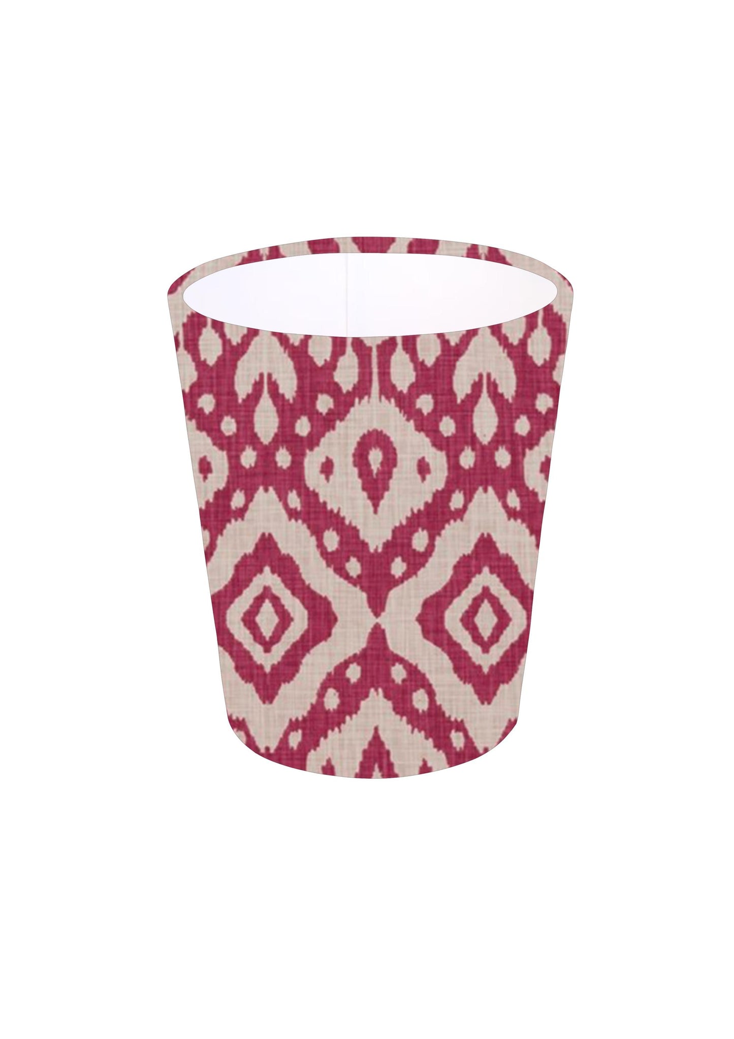 New Handmade Marrakech in Pink Begonia or Ink Waste Paper Bin, Colourful Home Decor Office Bedroom Bin, Made in UK