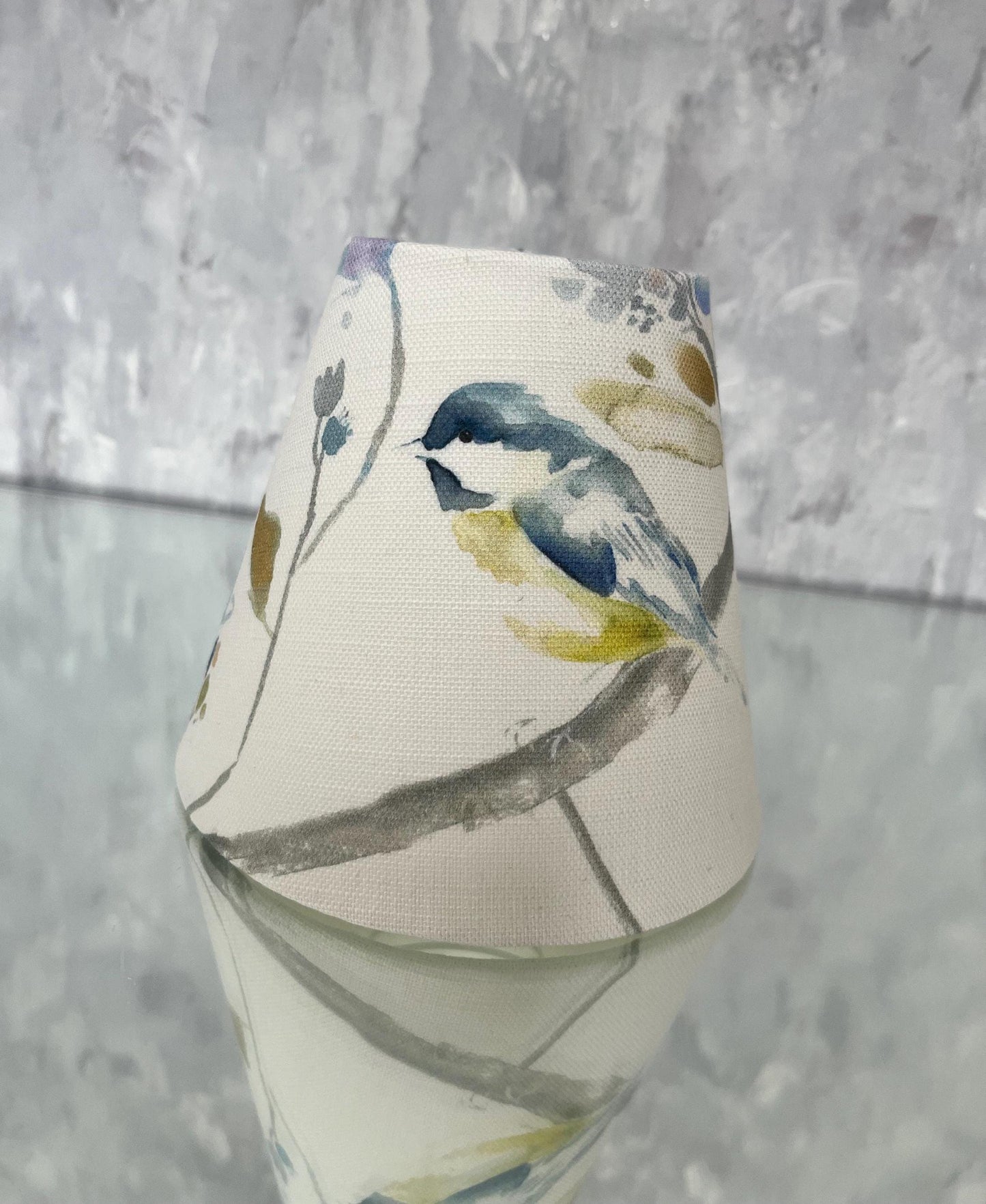 Handmade Voyage Maison Collector Watercolour Various Bird CANDLE SHADE Small clip on shade, Colourful Home Decor Gift, Small Light Shade, UK