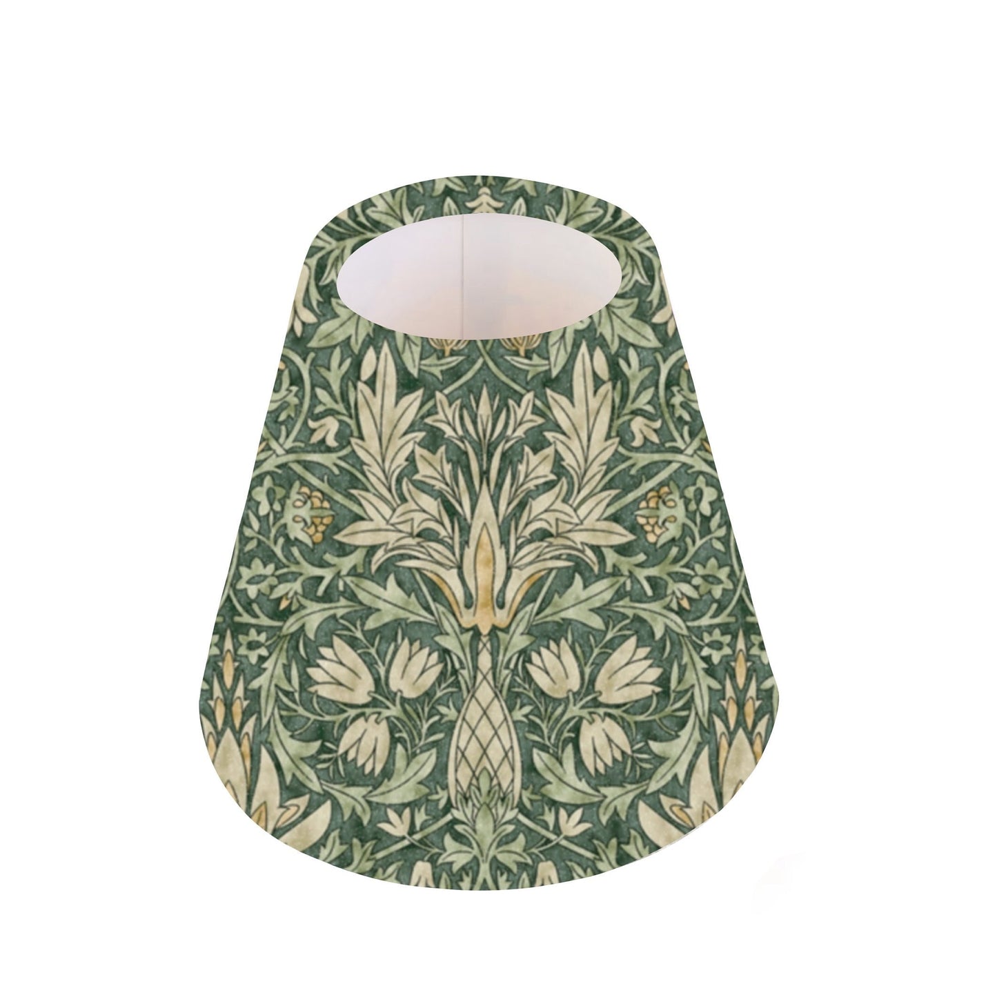 Handmade William Morris CANDLE SHADE || Small lamp shade, Colourful Home Decor Gift, Small Light Shade, Made in Uk, Snakeshead Wine, Forest