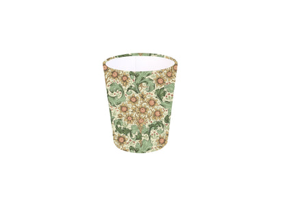 Handmade William Morris Orchid Buttercup Waste Paper Bin, Made in UK, Floral Theme, Yellow and Red Flowers, Home Decor Gift