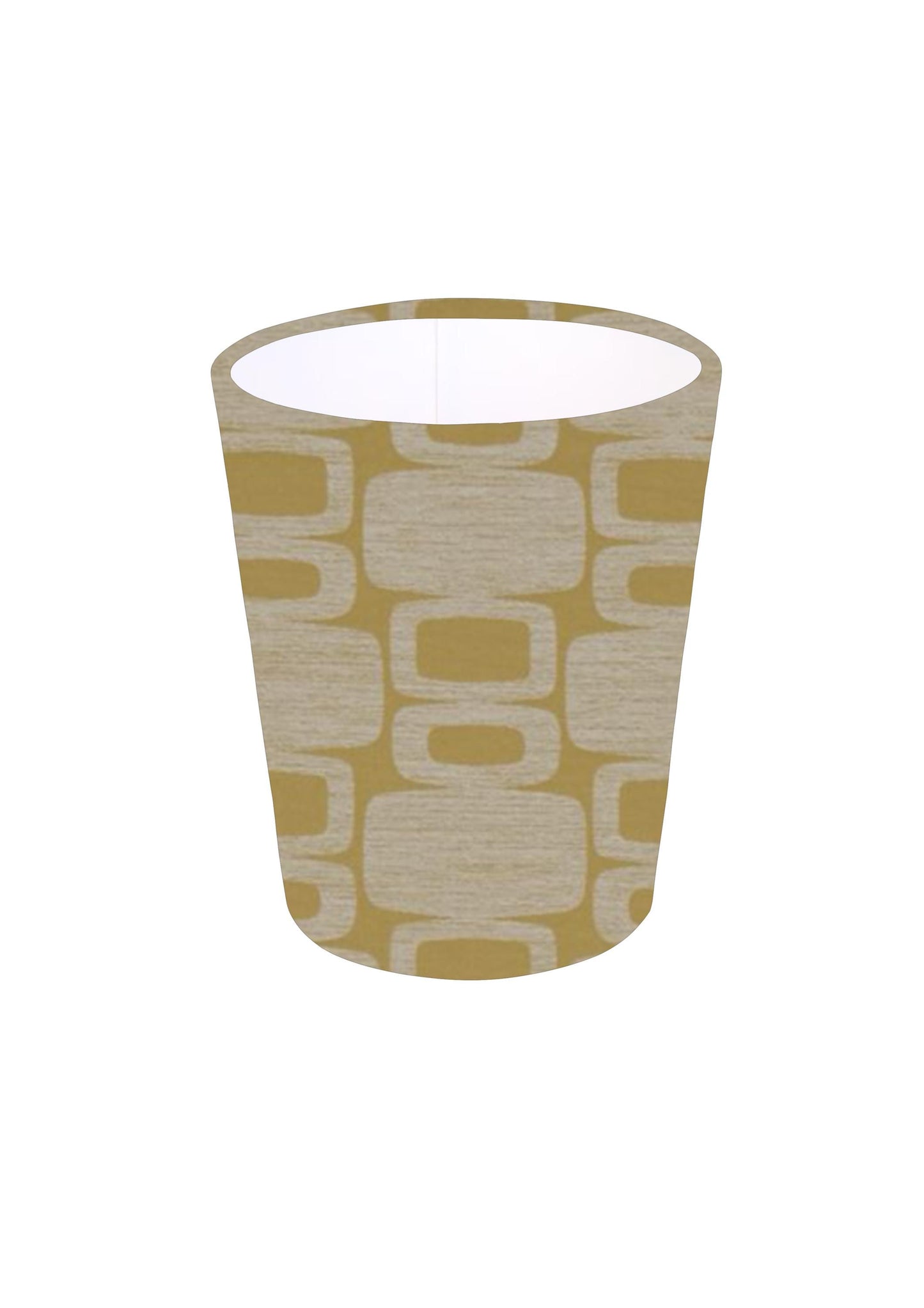 New Handmade Fryetts Apollo in Burnt orange or Ochre Waste Paper Bin, Colourful Home Decor Office Bedroom Bin, Made in UK