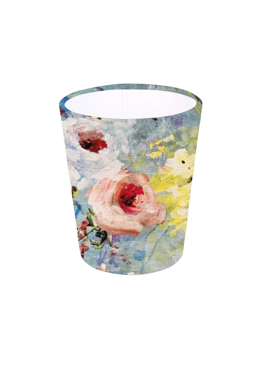 Handmade Monet Watercolour Flower Botanical Waste Paper Bin