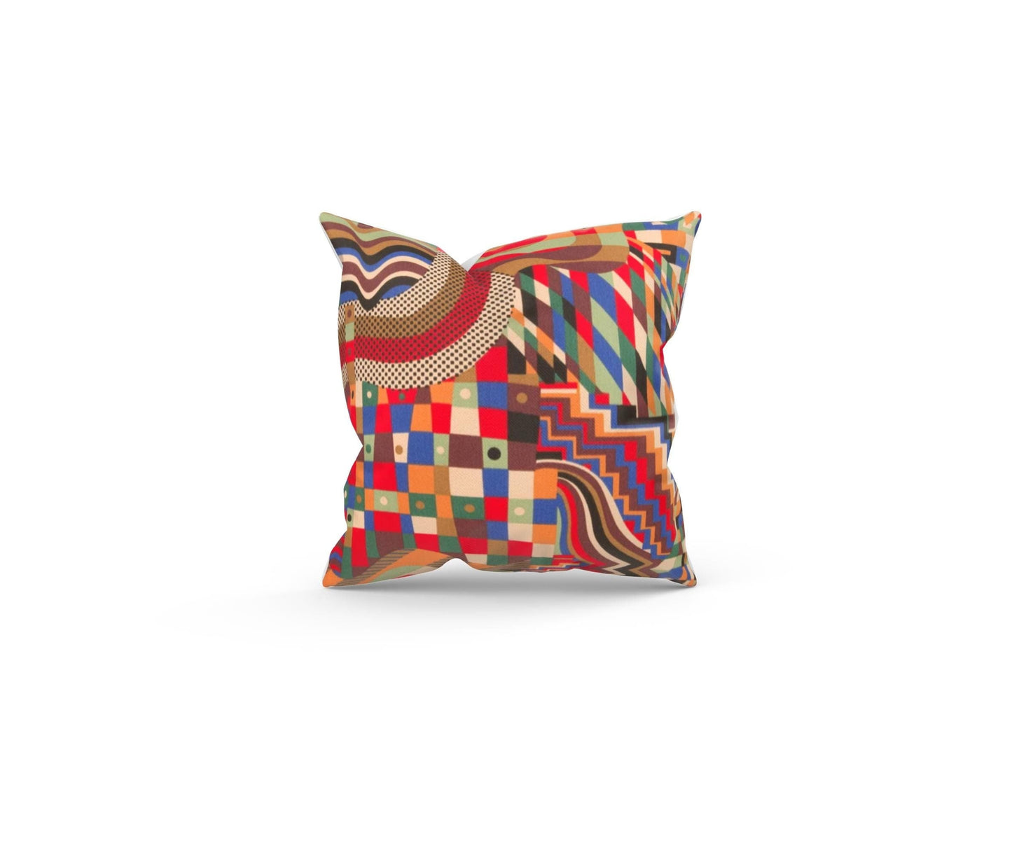 Bauhaus style Cushion with Fillers, Various Sizes, Handmade In UK, Colourful Home Decor, Furniture Decoration, Indoor Cushion