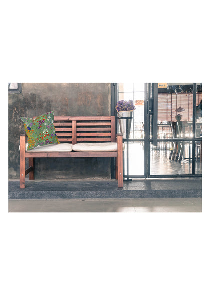 Gustav Klimt Flower Garden Outdoor Cushion with Fillers, Various Size