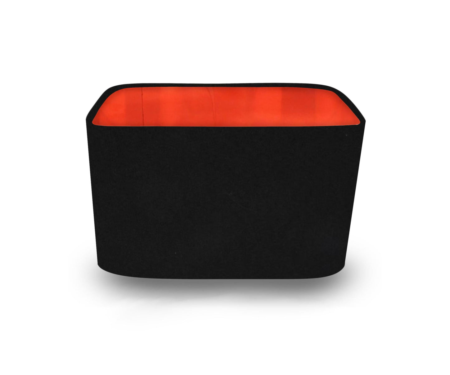 Black with Metallic Mirrored/ Brushed/ 3M Interior Curved Rectangle Lampshades/Pendant