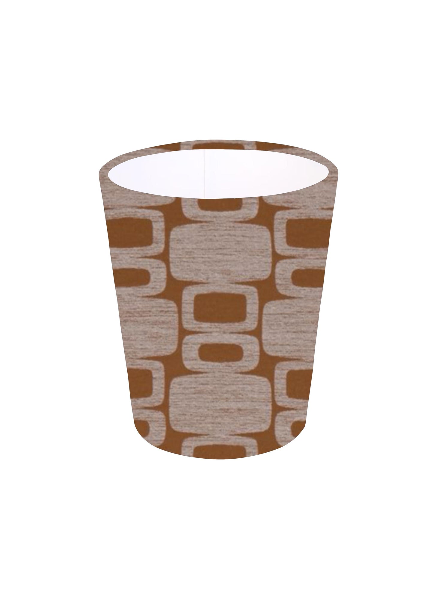 New Handmade Fryetts Apollo in Burnt orange or Ochre Waste Paper Bin, Colourful Home Decor Office Bedroom Bin, Made in UK