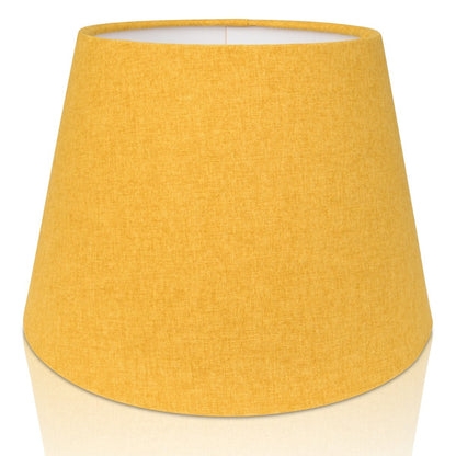 Shetland Mustard Yellow Brushed Linen Style RETRO EMPIRE Lampshades /  Table Lampshade