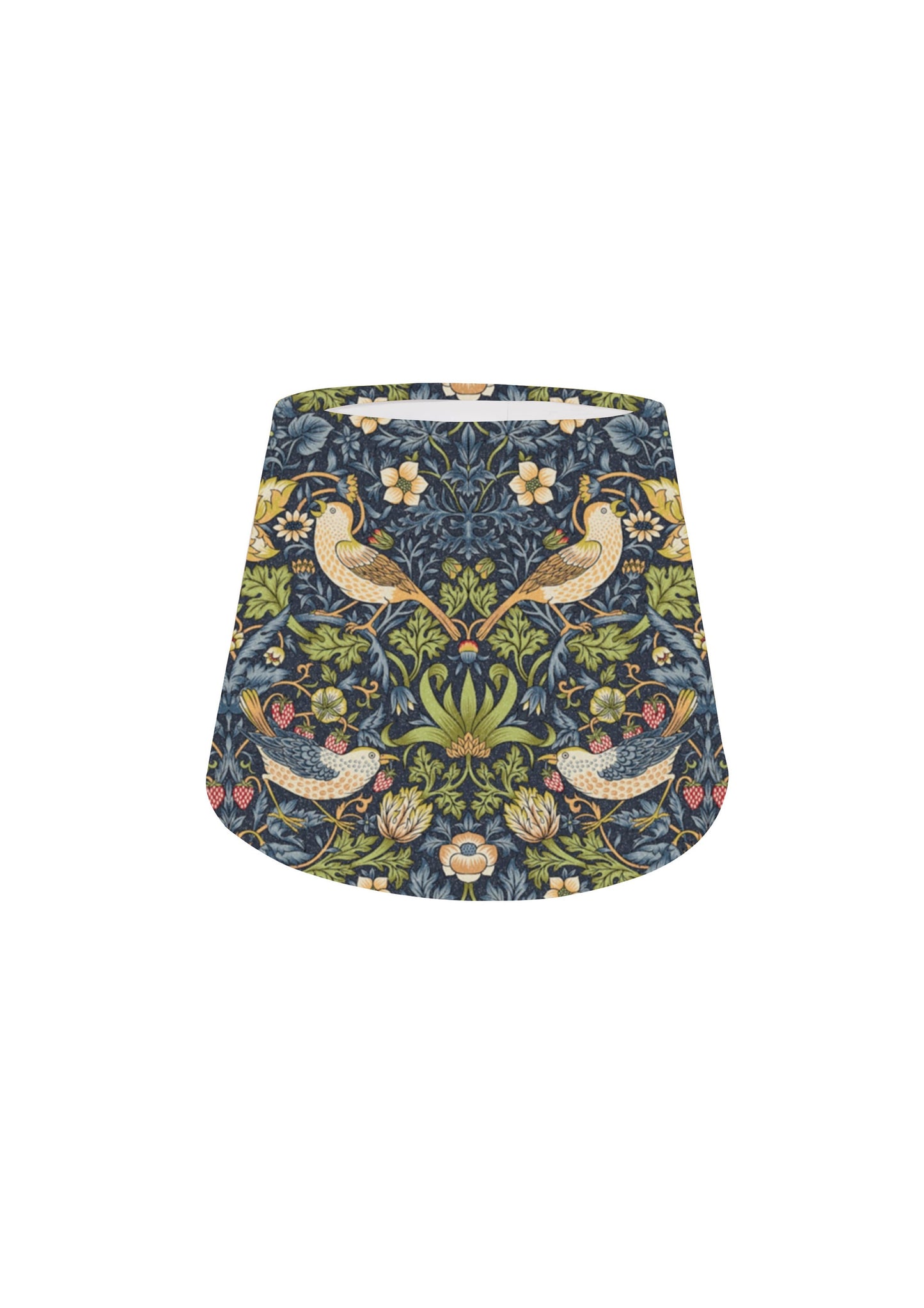 William Morris Strawberry Thief Empire Lampshade Ceiling Light / Table Lamp / Pendant, Home Decor, Handmade in UK, Crimson, Sky, Navy