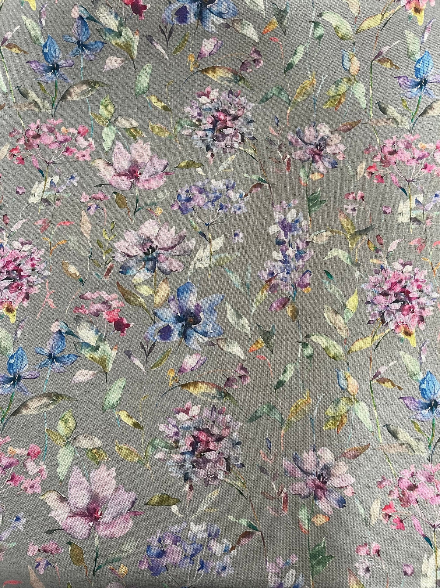 Giardino Elderberry Flora Empire Lampshade Ceiling Light / Table Lamp / Pendant, Colourful Home Decor, Made in UK, Blue and Pink Flower, UK