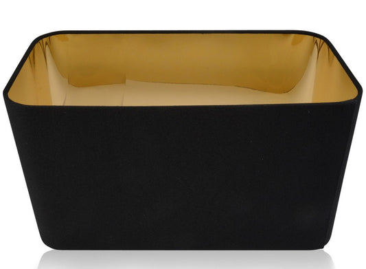 Black with Mirrored Gold Interior Curved Rectangle Lampshades/Pendant