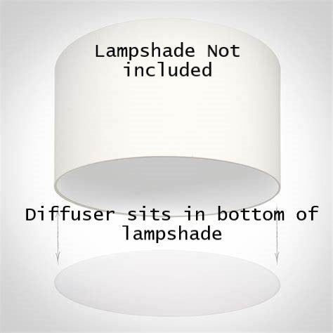 Flat Polypropylene Opaque Lampshade Diffuser