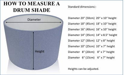 Shetland Grey Brushed Linen Style Cylinder/ Drum Lampshades/ Pendant Shade/ Table, Ceiling