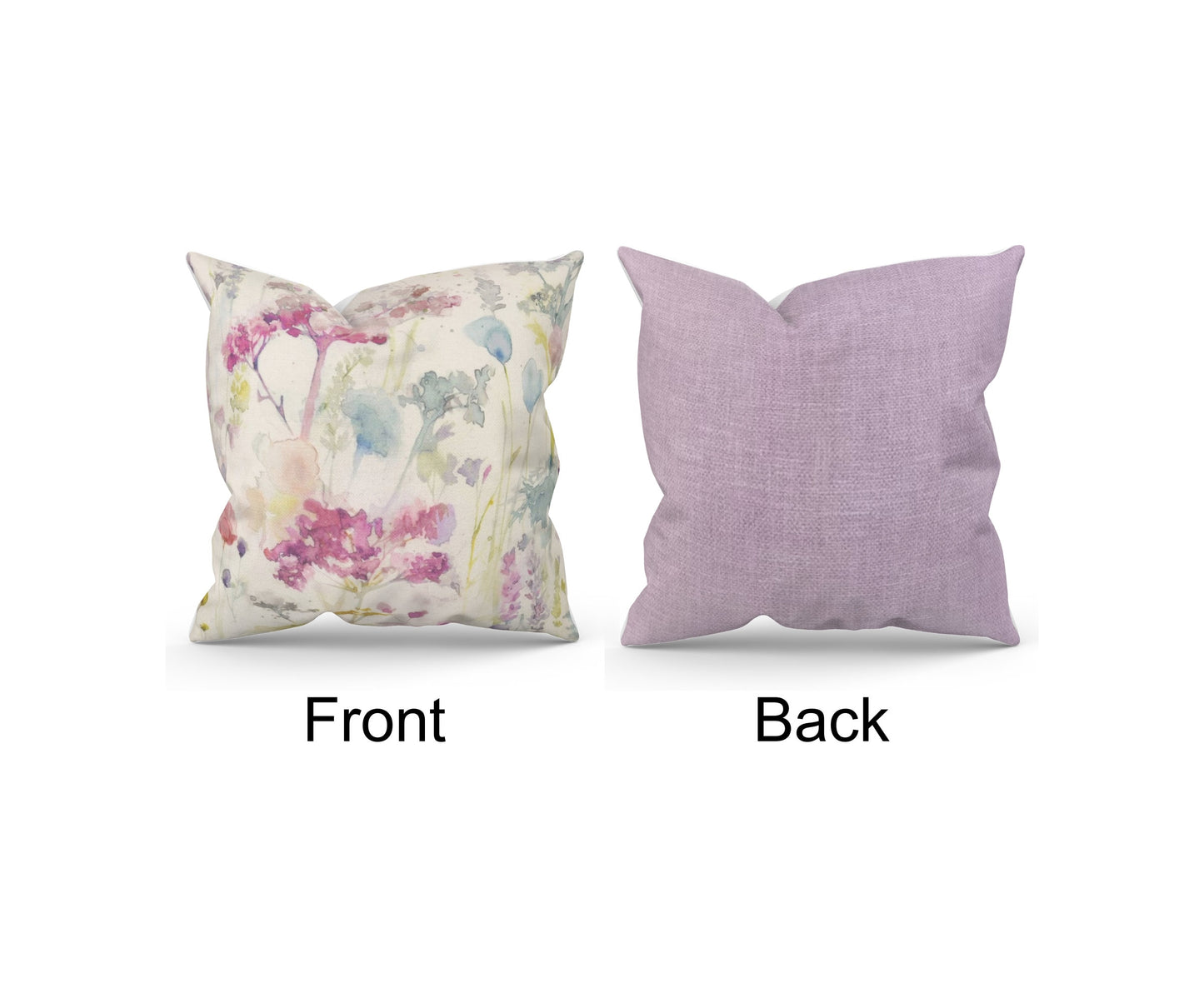 Voyage Maison Ilinizas Summer Cushions with Fillers Various Sizes 28cm - 60cm, Colourful Modern Home Furniture Decoration, Floral Purple