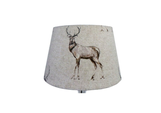 Fryetts Glencoe Linen EMPIRE Lampshade Ceiling Light / Table Lamp / Pendant, Animals Stag Wildlife, Home Decor, Handmade in UK, Custom Shade
