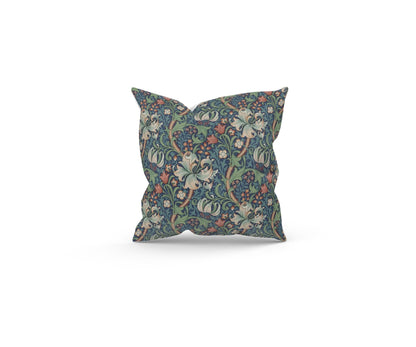 Handmade William Morris Golden Lily Jewel Cushion with Fillers Various Sizes 28cm, 36cm, 43cm, 60cm, Modern Home Decor, Made in Uk