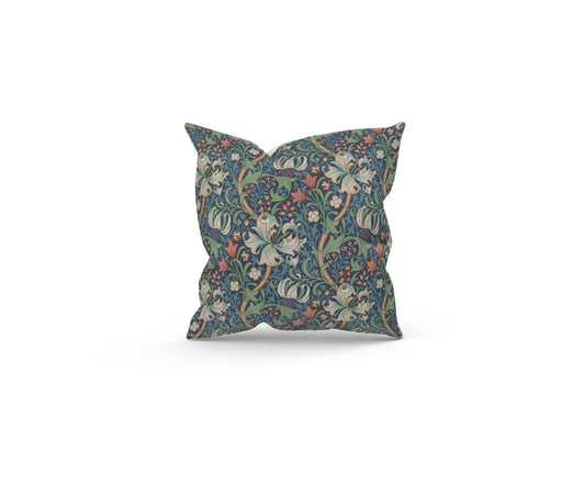 Handmade William Morris Golden Lily Jewel Cushion with Fillers Various Sizes 28cm, 36cm, 43cm, 60cm, Modern Home Decor, Made in Uk