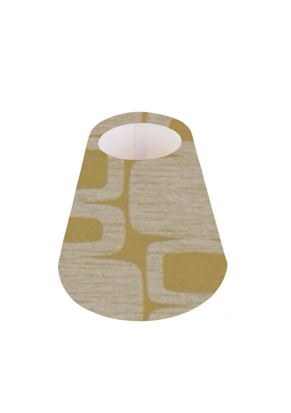 Handmade Fryetts Apollo in Burnt orange or Ochre CANDLE SHADE || Small lamp shade, Colourful Home Decor Gift, Small Light Shade, Made in Uk